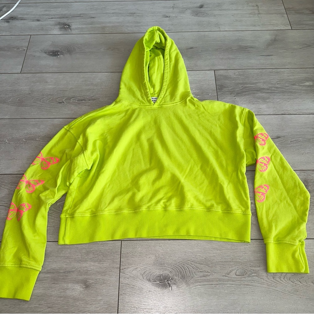 Frankies Bikinis Burl Grass Green Butterfly Crop … - image 1